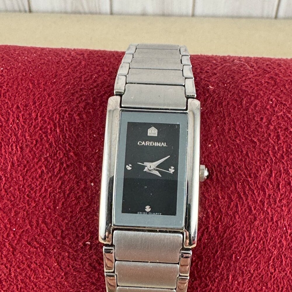 Vimtage Cardinal Watch 8 inch Stainless Steel Bracelet Curved Sapphire Crystal